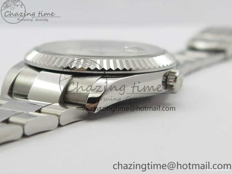 0406 Sporty DateJust 126334 SS Noob 1:1 904L Best Edition Blue Dial Diamond on Oyster Bracelet A 3164